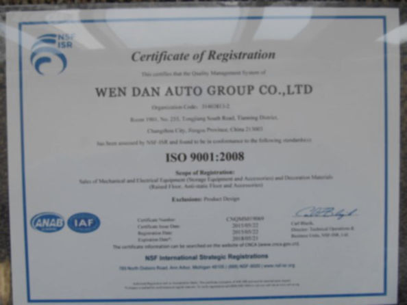 ประเทศจีน Zangoo Auto Group Co., Ltd รับรอง